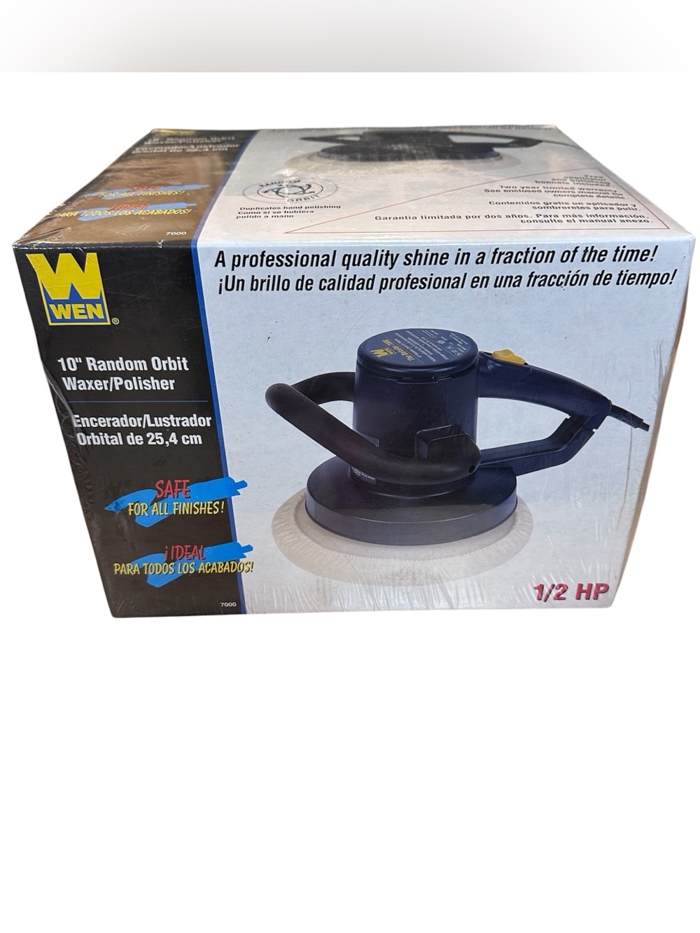 WEN 7000 10 inch 2.6 amp 1/2 HP Random Orbit Auto Waxer Polisher NIB